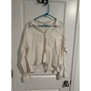 Michael Stars White Button Down Shirt – Size Large